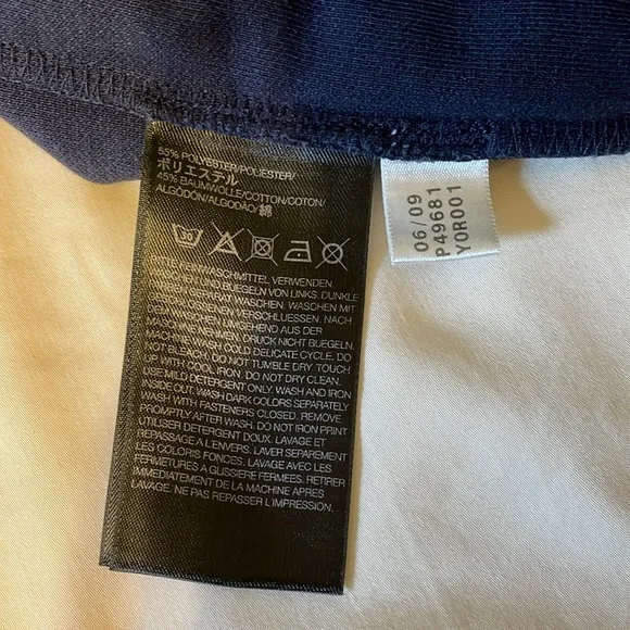 Y-3 Yohji Yahamoto Adidas Women's Large Dark Blue Bomber Jacket Zip-Up - Picture 4 of 7